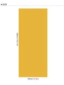 1卷（1米/3米/5米）橘色自粘墙纸，宽15.75英寸，DIY可移除，易撕易贴，移除后不留残胶，防水防潮，易清洁，适用于洗衣机、抽油烟机、厨房角落、橱柜、浴室隔断、餐厅厨房、桌子等家居装饰PVC装修贴纸 - 橘黃色翻新牆紙 - 查看 10