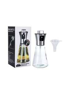 1 st sprayflaska i rostfritt stål, 200 ml läckagesäker glasoljedispenser med pump, lämplig för matlagning, grillning, sallad och kök - 200 ml - Visa 10