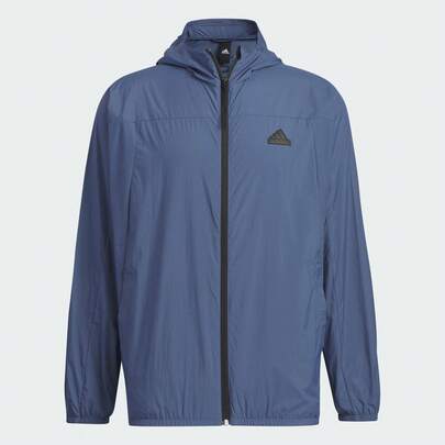 Adidas Men's Lightweight Casual Hooded Windbreaker Jacket, Spring/Summer