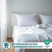 Ecommerc3 Flat Sheet, Cotton, For Beds 80 To 200 Cm, Soft And Breathable, Wide Variety Of Colors - 白色 - 查看 6