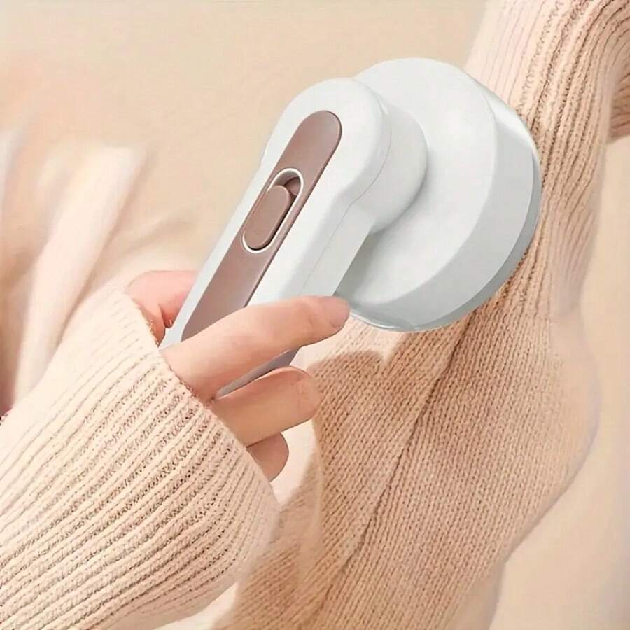 1pcs Lint Remover, Fabric Lint Remover, Lint Remover, Clothes Cleaner, Household Lint Remover For Sweaters, Sofas, And Other Fabrics. - 1 tay cầm + 1 đầu cắt - Xem 1