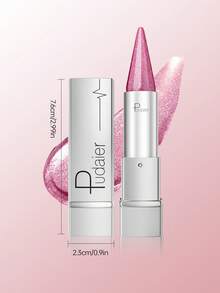 Pudaier 2支装奢华闪亮唇彩、唇膏和唇釉 - 持久光泽和质感，保湿、防水、防汗、不粘腻 - 18+21 - 查看 7