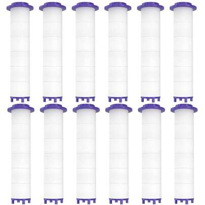 10 Pcs Shower Head Filter Universal PP Filter Shower Filters Core 10 X 2.5 Cm Shower Head Replacement Filter Water Filter For Hard Water Absorb Dirt Hard Water Propeller Driven