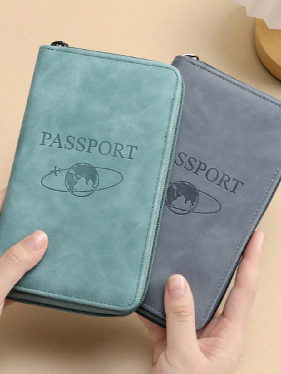 Premium PU Car Insurance Data Document Protector & Business Card Holder - Multicolor - View 1