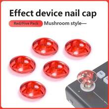 OUMINGYQ 5 piezas Tapas de pedal de efecto de guitarra tipo seta, tapas de pisada universal, accesorios coloridos y duraderos para instrumentos musicales - Multicolor - Ver 11