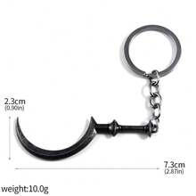 1个8寸吸血鬼蛾女镰刀武器钥匙扣，万圣节角色扮演道具 - 彩色 - 查看 12