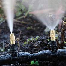 Adjustable Mist Nozzle Sprinkler Head, Greenhouse Garden Lawn Cooling Watering System - C - View 4