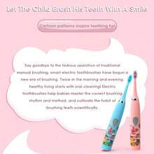 AXH. Electric Toothbrush, Smart Cartoon Soft Bristle Toothbrush With Replacement Brush Heads - Multicolor - View 6
