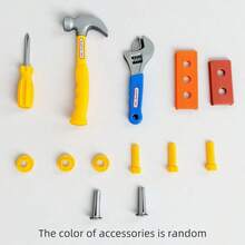 13/21/31件套过家家工具箱套装,包含螺丝刀和逼真的工具玩具,适合儿童,互动游戏场景设计,男女皆宜,生日礼物 - 彩色 - 查看 10