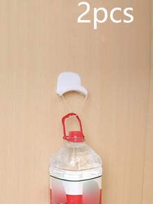 Wall Mounted Hooks, No Drilling Needed, Hang Bags, Coats, Scarves, Ties, Headphones, Valentine's Day Gift - White - View 11