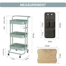 Storage Carts - Green - View 6