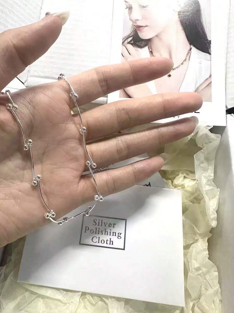 Unique Design Minimalist Personalized Pearl Chain Necklace, Fashionable Luxury High-End Women Necklace, Korean Style - Multicolor - View 1