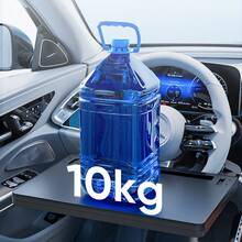 1pc Multi-Function Adjustable Car Steering Wheel Desk, Floating Cup Holder, In-Car Office Accessory - A - View 6