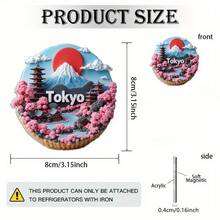 1 cái/3 cái Miếng hút nam châm phẳng 2D bằng acrylic mới, kiểu Nhật Bản, hình hoa anh đào và núi lửa. Sản phẩm có màu sắc tươi sáng không phai, mặt sau được từ hóa hoàn toàn với lực hút mạnh. Thích hợp cho nhiều loại tủ lạnh, tủ đông, tủ đựng đồ bằng sắt và các không gian khác. - Nhật Bản - Xem 9