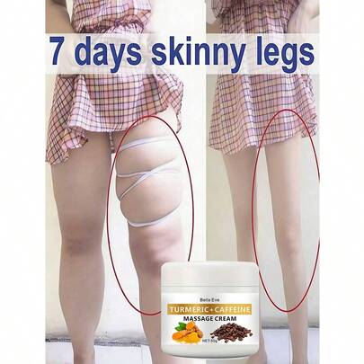 姜黄和咖啡因紧致身体乳 - 适合所有肤质，蕴含乳木果油、霍霍巴籽油、椰子油，紧致肌肤，改善肤色不均，紧致腰部、大腿、手臂、臀部