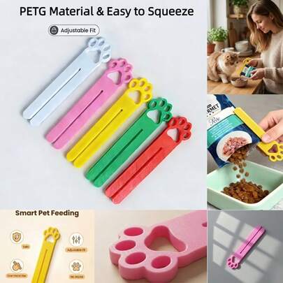 Cat Food Squeezer Tool With Opening Design, Suitable For Various Bag Sizes, Cat Food Dispenser, Portable Cat-Shaped Paste Bag Squeezer Tool, Ergonomic Handle Design, Easy To Operate And Clean