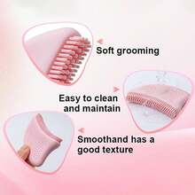 New Lymphatic Contour Face Brush, 1pc/2pcs Silicone Pink Facial Contour Brush For Shaping And Lymphatic Massage, Eye & Neck Care - Multicolor - View 9