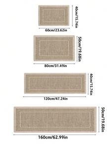 1 covoraș de bucătărie maro, potrivit pentru chiuvetă, rufe, decorațiuni interioare, primăvară/vară, decorațiuni de sărbători - Multicolor - Vizualizare 2