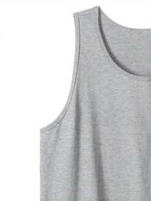 Men's 100% Cotton Sleeveless Palm Tree Print Muscle Shirt - Relaxed Fit Beach Tank Top With Tropical Palm Tree Design, Breathable & Lightweight For Summer, Casual & Formal Outdoor Wear, Ideal For Swimming, Surfing, Vacation - Ideal Gift For Men (Machine Washable) - Loose Fit Crew Neck Round Neckline, Digital Print, Non, Comfortable For Casual Attire, Perfect For Beach Outings, Sleeveless Shirt Men Gym, Sleeveless Shirt Men Singlet Men, Men Gym Singlet, Man Sleeveless, - 灰色 - 查看 3