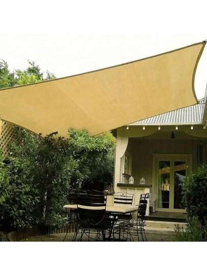 1件高密度透气防雪多用途户外防雪网，高密度防紫外线，防雪防冻，适用于庭院、野餐、车棚、花园、阳台、走廊凉亭、沙滩、庭院和屋顶，易于安装，加固角，耐用坚固的边缘。