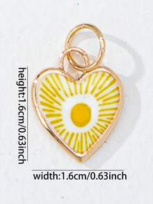 DIY彩色绳线珐琅吊坠套装，女士适用 - 可互换沙滩风和复古风吊坠（鱼、心形、龙虾、樱桃、蝴蝶结） - 绳线项链配件 - 完美打造个性化礼物和创意时尚造型 - 彩色 - 查看 10