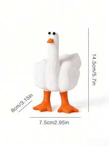 Funny Home Decor Duck Figurine, Creative Gift, Desktop Ornament, Office Decor, Home Decor - A - View 3