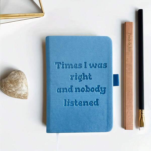 1 Pc Funny Mini Pocket Notebook, 100 Sheets Of 200 Pages Faux Leather Small Notebook, A7 Lined Design, Perfect Ideal Gift For Birthdays, Graduation, And Everyday Use