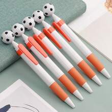 5pcs Creative Football Shaped Ballpoint Pens, World Cup Elements - Multicolor - View 2