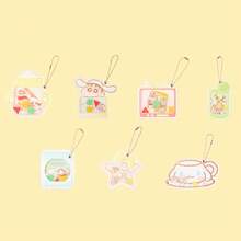 Miniso Caja Ciega de Colgante de la Serie Sanrio Cinnamoroll X Crayon Shin-Chan, Dibujo Animado Lindo, Decoración de Mochila, Regalo de Cumpleaños Perfecto (1 Enviado al Azar) - Multicolor - Ver 2