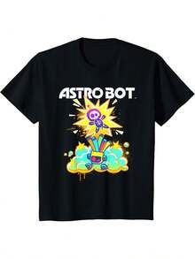 Kids Ripple Junction X Astro Bot Kids Airbrush  Gaming T-Shirt - màu đen - Xem 2