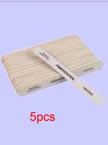 3/5/10/20/50pcs Nail Files, 100/180 Grit Sandpaper, Zebra Pattern Double-Sided Washable Coarse Files, Suitable For Removing Acrylic Nails And Extending Nails, Manicure Care Set, Salon & Home Use - Multicolor - View 22