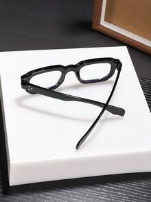 1 chiếc kính thời trang nam, chất liệu polycarbonate nhẹ, kiểu dáng vuông cổ điển, kính mắt nam dùng hàng ngày và công sở, kèm hộp đựng kính. - Nhiều màu - Xem 10