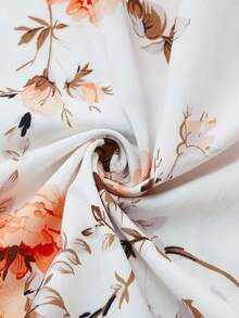 Đầm nữ mùa hè in hoa tươi sáng, phối eo, kiểu dáng thanh lịch, thích hợp cho các buổi hẹn hò và dịp đặc biệt. - Nhiều màu - Xem 4