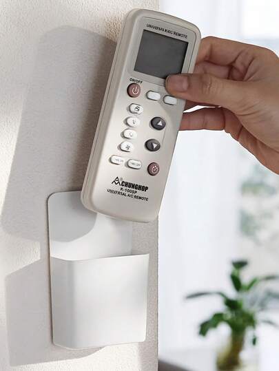 1pc Wall-Mounted Remote Control Storage Box - Suitable For Small Items - Bedroom, Kitchen, Bathroom, Office, Desktop And Other Home Storage And Organization