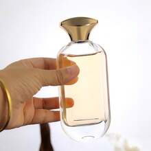 1 pieza, Botella de perfume vacía de 50ml - Botella de vidrio rectangular transparente con vaporizador de niebla fina y tapa dorada, Atomizador de aromaterapia rellenable para viajes - 50 ml rectangular - Ver 5