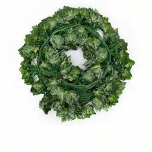 3/6/12pcs Artificial Ivy Hanging Vines, Green Leaf Garland, Greenery Vines For Home, Wedding, Bathroom, Garden Decor - Vine - View 14