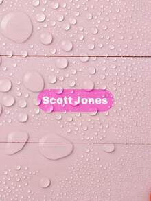 1-350pcs Customized Name Labels, Text Stickers, Transparent Waterproof Vinyl Name Tags, Personalized Stickers For Daycare, School, Luggage, Gym Bags, And Lunch Boxes, Durable Name Decals For Personal Items, Kindergarten Labels - Multicolor - View 6