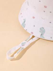 这款可爱的恐龙长绳儿童渔夫帽，适合女孩春夏日常休闲穿着。 - 彩色 - 查看 6