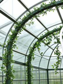 1 件人造曼陀罗藤蔓，适用于餐桌、窗台、卧室、花园篱笆的家居装饰、春夏礼物生日毕业典礼、假植物 - 綠色 - 查看 7