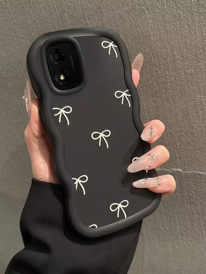 1 pieza Funda de teléfono inspirada en el lazo de onda grande de dopamina compatible con Note 14 4G/Galaxy A56/Hot 30/Moto E30/Smart 7, Smart 8/Honor X7, X8, X8A, X8B, X8C