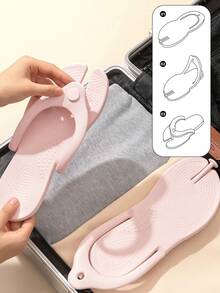 四季通用男女通用人字拖，可折叠旅行拖鞋，防滑酒店一次性浴室凉鞋 - 人字拖 - 查看 2