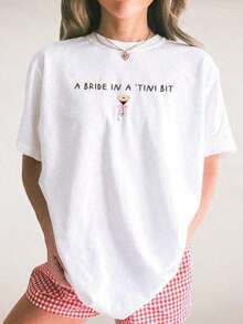 Graphic Cotton-Shirt A Bride In A Tini Bit Bride Shirt, Coquette EspresS-O-Artini Themed Future Mrs-Shirt, Tini Bit Engaged, Bridal Shower Idea FianceG Cotton-Shirt - White Top Is Family Gatherings And Vacations, Making It A Warm Family Members To Enjoy Ultimate ComfortWhite Top, Espresso Martini Trifecta Graphic Girl Men-Shirt Women's Casual Short Sleeve Crew Neck-Shirts - Holiday Season And Outdoor Activities Y2K,Oversize Plus Size Men's S To5XL,Summer Tee - 黑色 - 查看 9