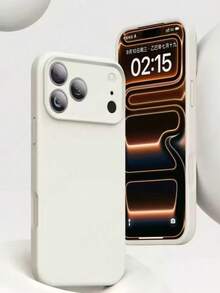 Luxury Liquid Silicone Magnetic Wireless Charging Phone Case Compatible With IPhone 17 Pro Max, 17 Pro, 17 Air, 17, 16 Plus, 15, 14, 13, 12 Pro Max, 11, Smooth Touch - Antique White - View 2