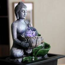 Statue Sculpture Desktop Flowing Fountain Waterfall, Suitable For Home And Office Decoration, Suitable For Living Rooms, Bedrooms, Desks - Peaceful Zen Garden Decoration, Halloween, Christmas,, Mother's Day, Valentine's Day Holiday Gifts - JZ031 - View 9