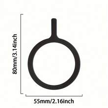 【未来风尚】无线充电Q型铝合金贴纸 - 兼容所有智能手机，耐用不锈钢材质，时尚设计，紫色光晕点缀 - 彩色 - 查看 2