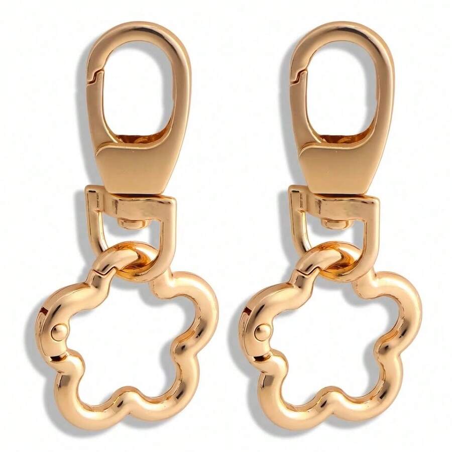 2pcs Rotating Clasp, Double-Ended Rotating Spring Clasp Hook Metal Rotating Clasp Carabiner With Spring O-Ring, Suitable For Key Chain, Bag, Wallet, Lanyard DIY Crafts