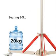 SH Metal Floor Light Stand Photography Fill Lighting Stand With 3pcs Casters Wheel Dual-use Background Light Stand - Ver 6