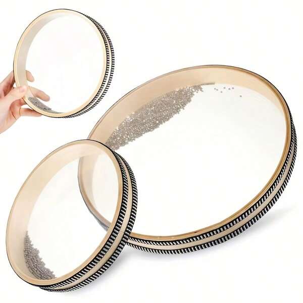 Tamburo ad onda - Tamburo ad onda, tamburo con suono dell'oceano, strumento musicale naturale, ideale per rilassamento, meditazione, consapevolezza, terapia musicale yoga, adatto per concerti, matrimoni e feste, strumento a percussione, accessori musicali, ottimo per casa, feste scolastiche, chiese, esibizioni sul palco, band, attività all'aperto e decorazioni per le vacanze, accessori musicali, regali musicali