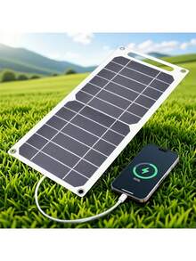 便攜式戶外太陽能USB充電面板，專為旅行和露營設計。可移動太陽能充電板適用於為各種電子設備充電，登山配件，緊急電源供應（不含電池） - 彩色 - 查看 4