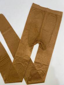 1 Pair Satin Shiny Pantyhose, Elegant Commuting, Ultra-Thin Natural Tights - Multicolor - View 5